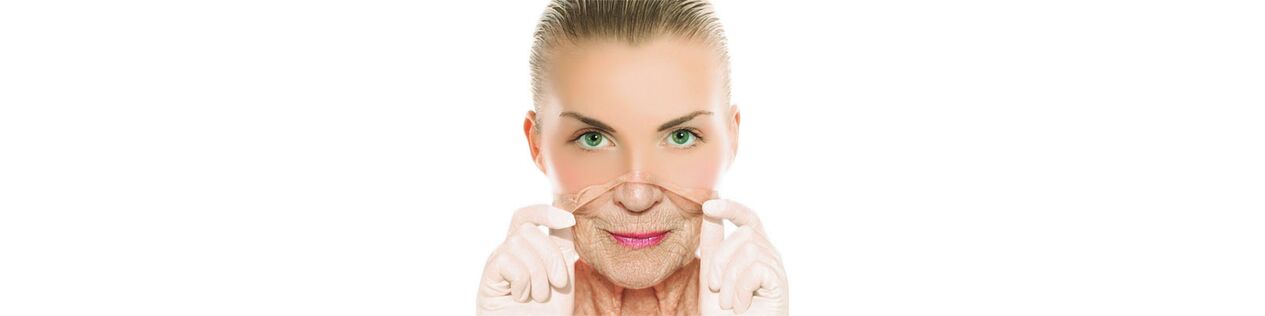 Процесс омоложения кожи лица и тела. 